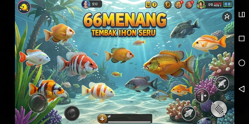 Screenshot gameplay seru Tembak Ikan di 66MENANG.