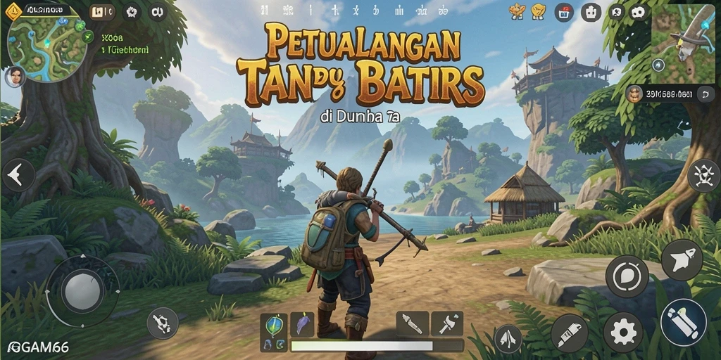Screenshot menampilkan aksi seru di dunia terbuka AGAM66.