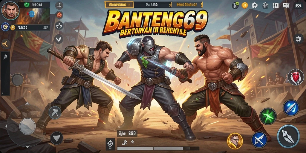 Tampilan epic gameplay BANTENG69 dalam pertarungan Battle Royale.