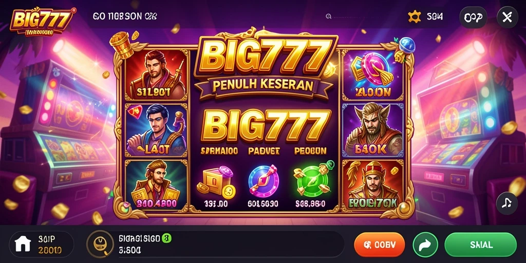 Tampilan gameplay slot yang memukau dari BIG777.