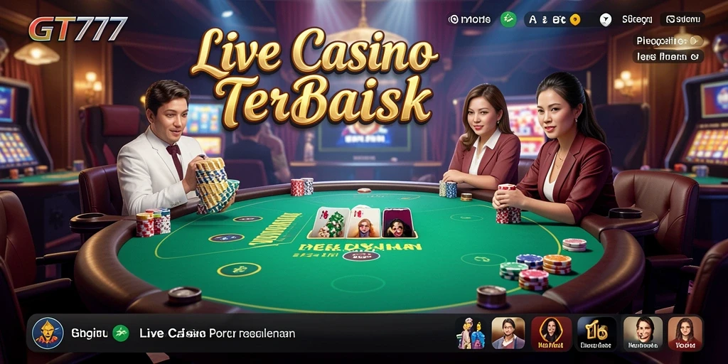 Tampilan gameplay GT777 yang menarik dan menawan di Live Casino.