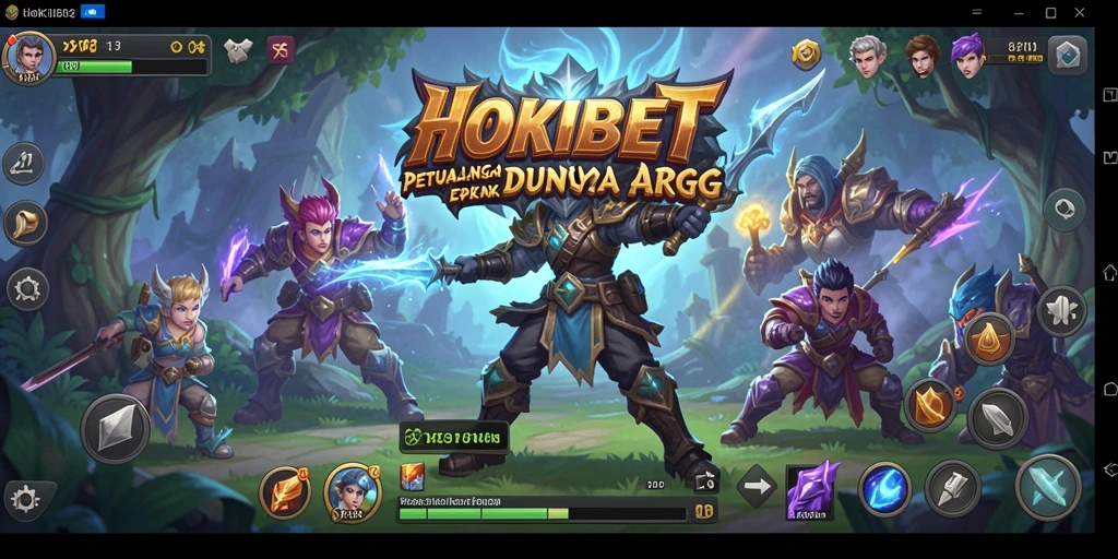Gameplay seru HOKIBET dengan pertarungan epik dan karakter unik.