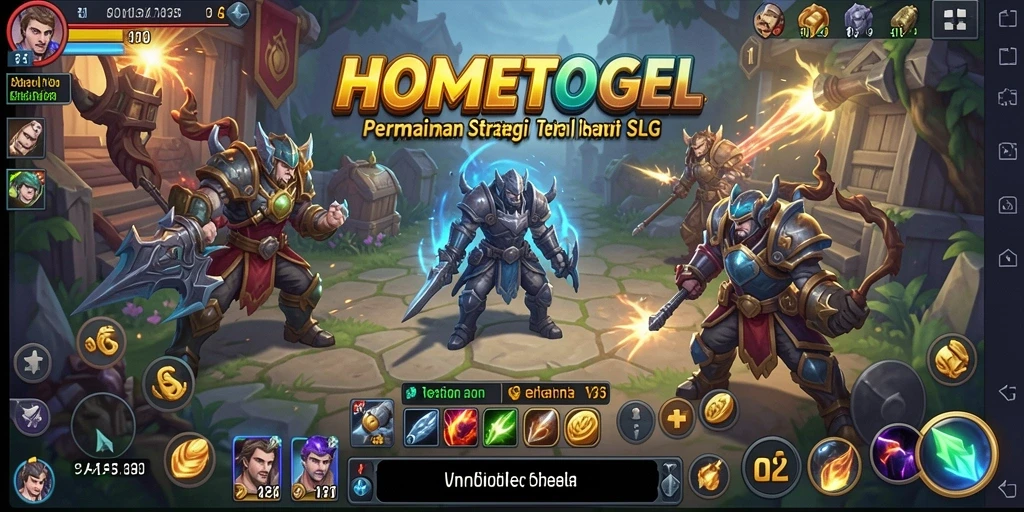 Tampilan strategis penuh aksi dalam HOMETOGEL, siap untuk tantangan SLG.