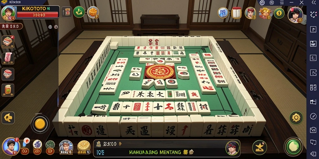 Screenshot KIKOTOTO menampilkan keseruan bermain Mahjong dengan grafis yang menawan.