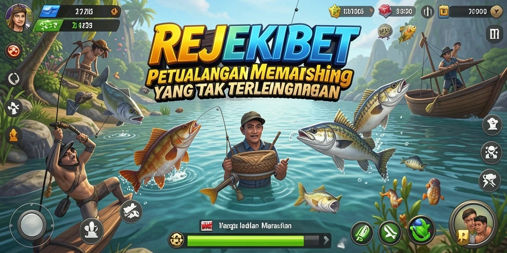 Gameplay Fishing seru di REJEKIBET dengan grafis menakjubkan.