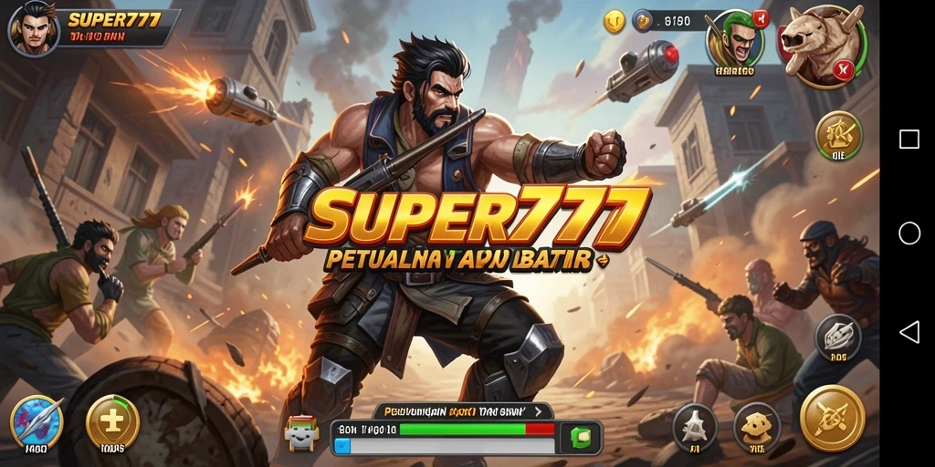 Tampilkan gameplay aksi seru dari SUPER777.