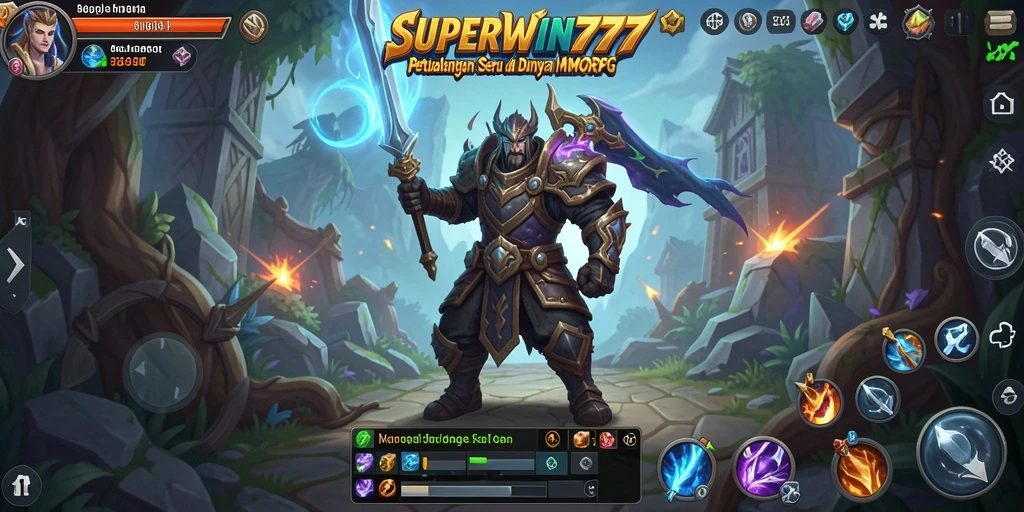 Tampilan gameplay seru di dunia fantasi SUPERWIN777.