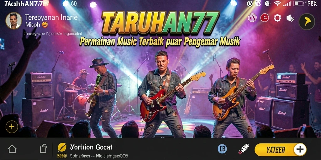 Screenshot TARUHAN77 menampilkan gameplay yang menarik dengan elemen musik.