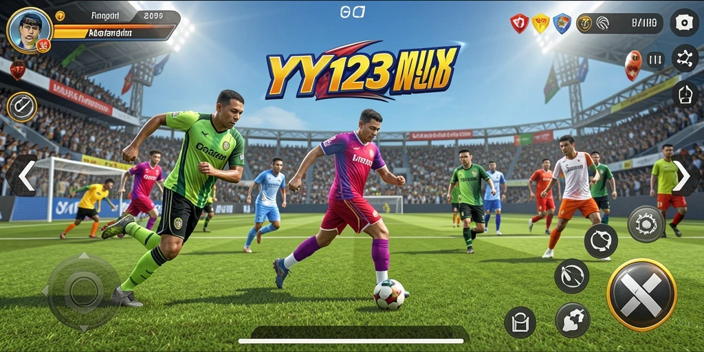 Gameplay YY123 yang menyenangkan dan penuh aksi olahraga.