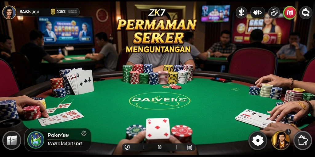 Menikmati gameplay seru dalam ZK7, permainan Poker terbaik.